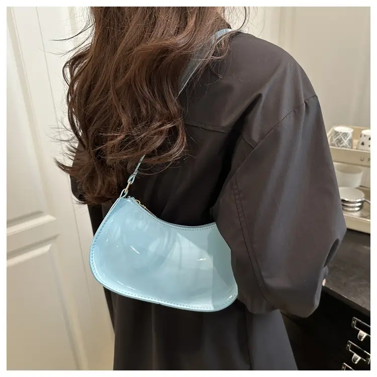 Glossy Orange Shoulder Bag for Women 2025 Spring New — feature 11