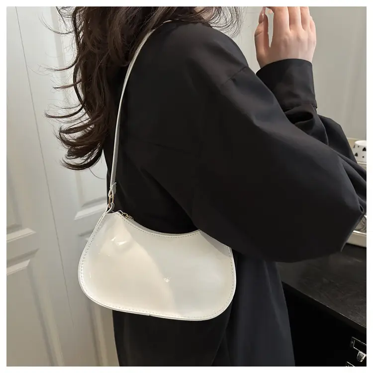 Glossy Orange Shoulder Bag for Women 2025 Spring New — feature 12