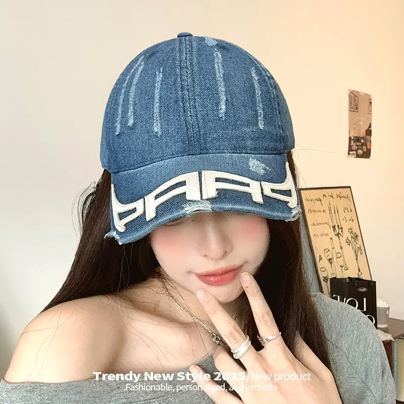 Vintage Denim Baseball Cap for Men Women New Style