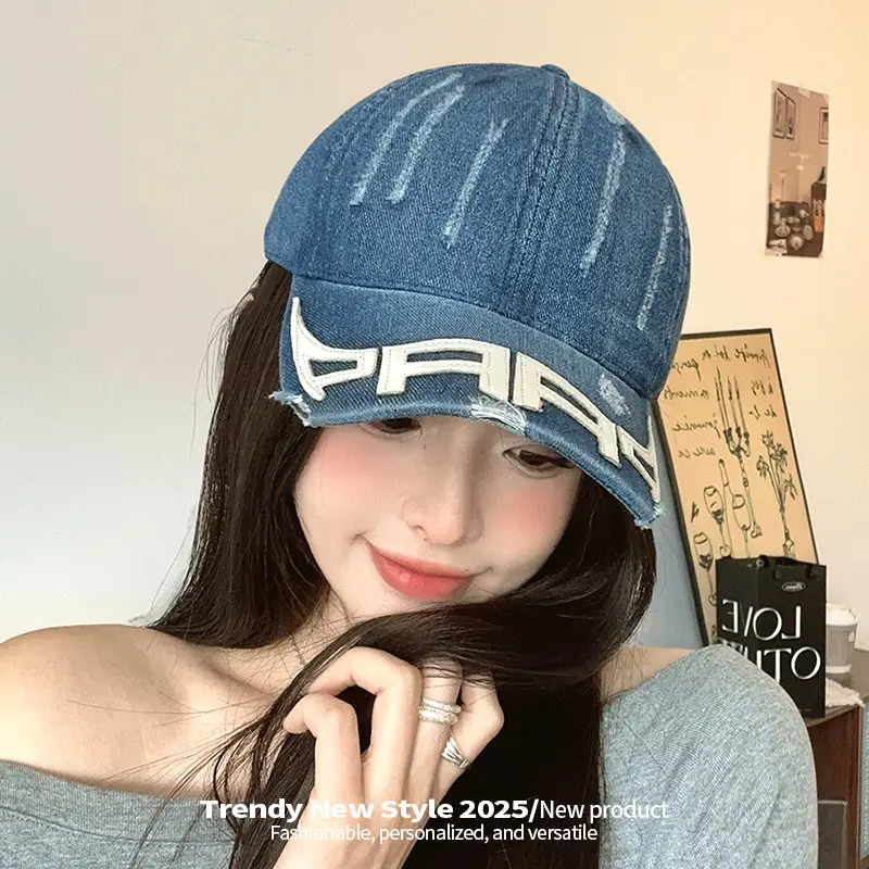 Vintage Denim Baseball Cap for Men Women New Style