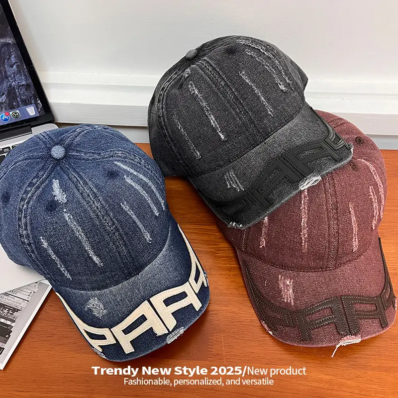 Vintage Denim Baseball Cap for Men Women New Style