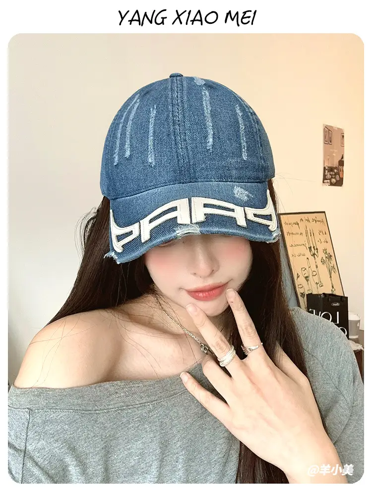 Vintage Denim Baseball Cap for Men Women New Style — feature 1