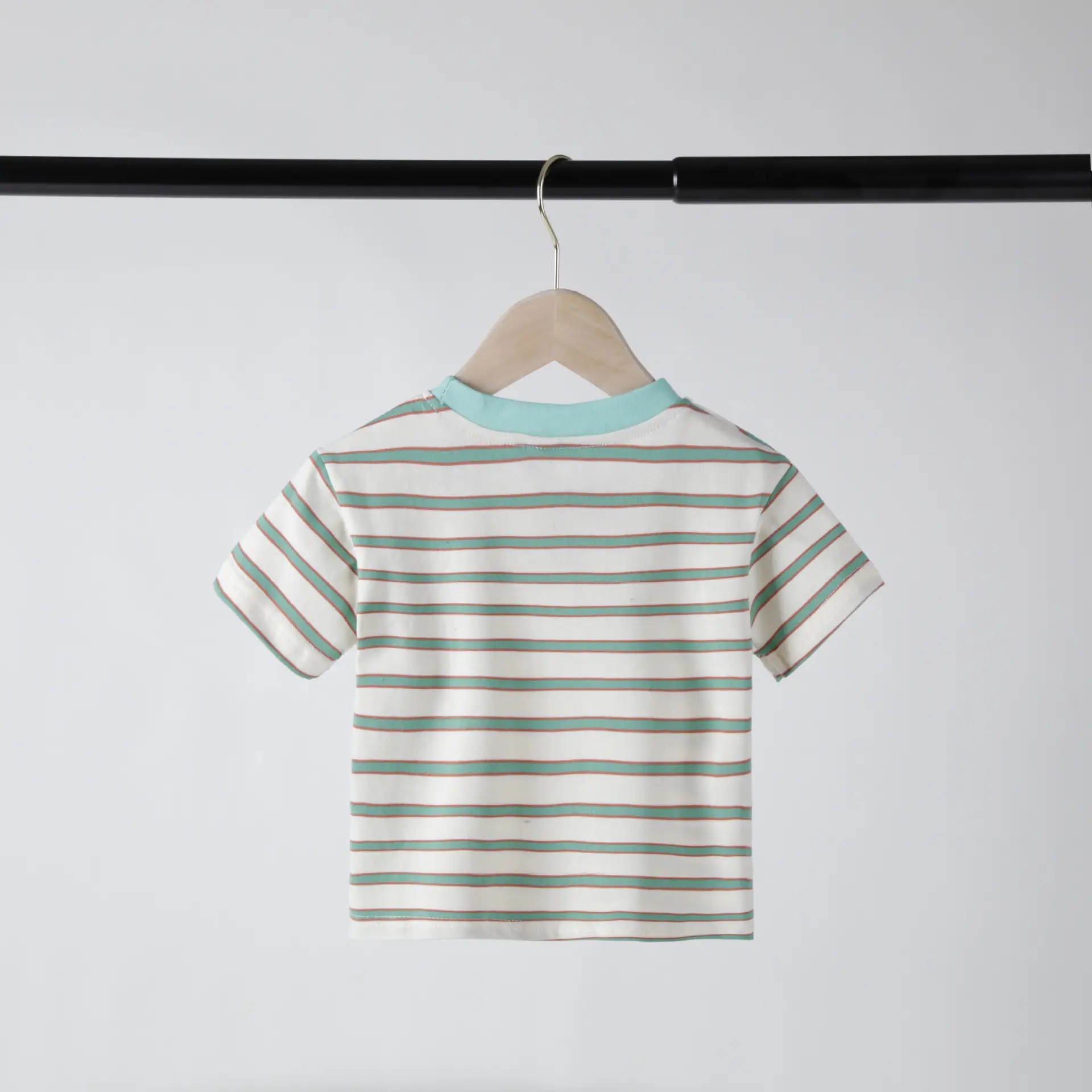 Kids Cotton Striped T-Shirt Short Sleeve Summer — feature 7