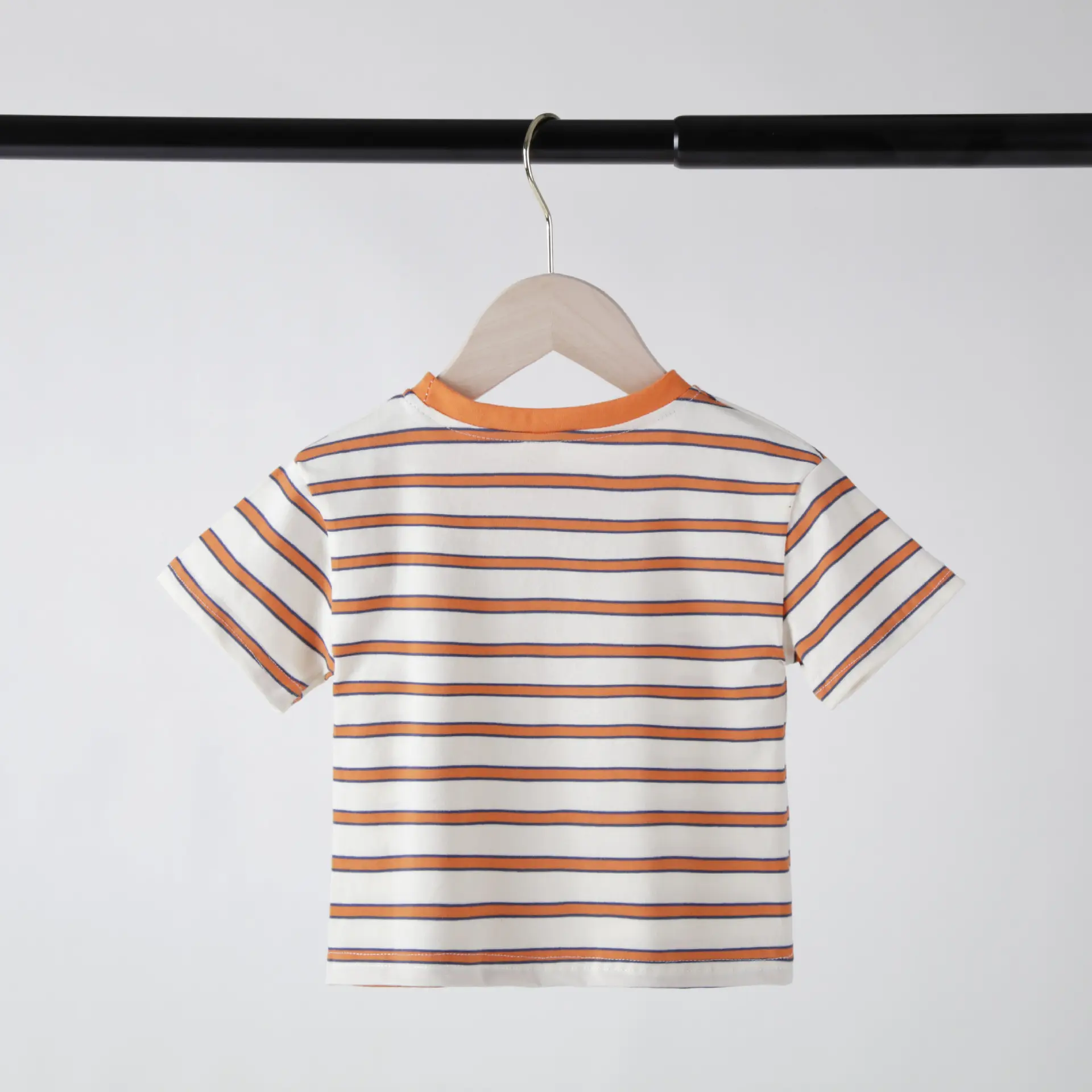 Kids Cotton Striped T-Shirt Short Sleeve Summer — feature 9