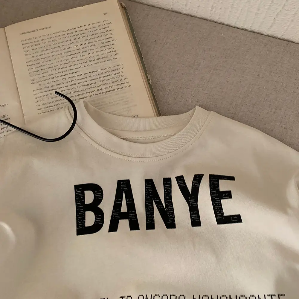 2025 Kids Letter Print T-Shirt Short Sleeve Summer Wear - Image 4