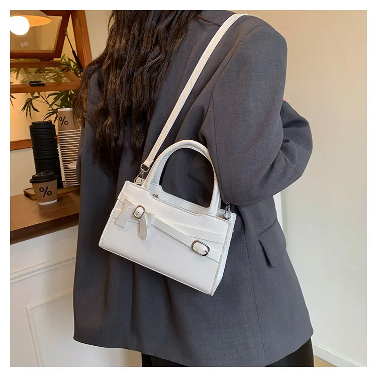 White Women's Shoulder Crossbody Bag Spring Summer 2025 — feature 14