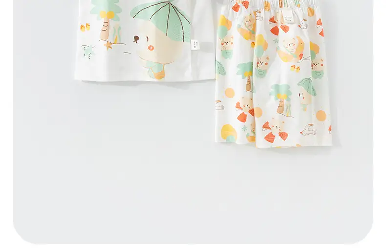 Boys Cotton T-Shirt Shorts Set Summer Lightweight — feature 8