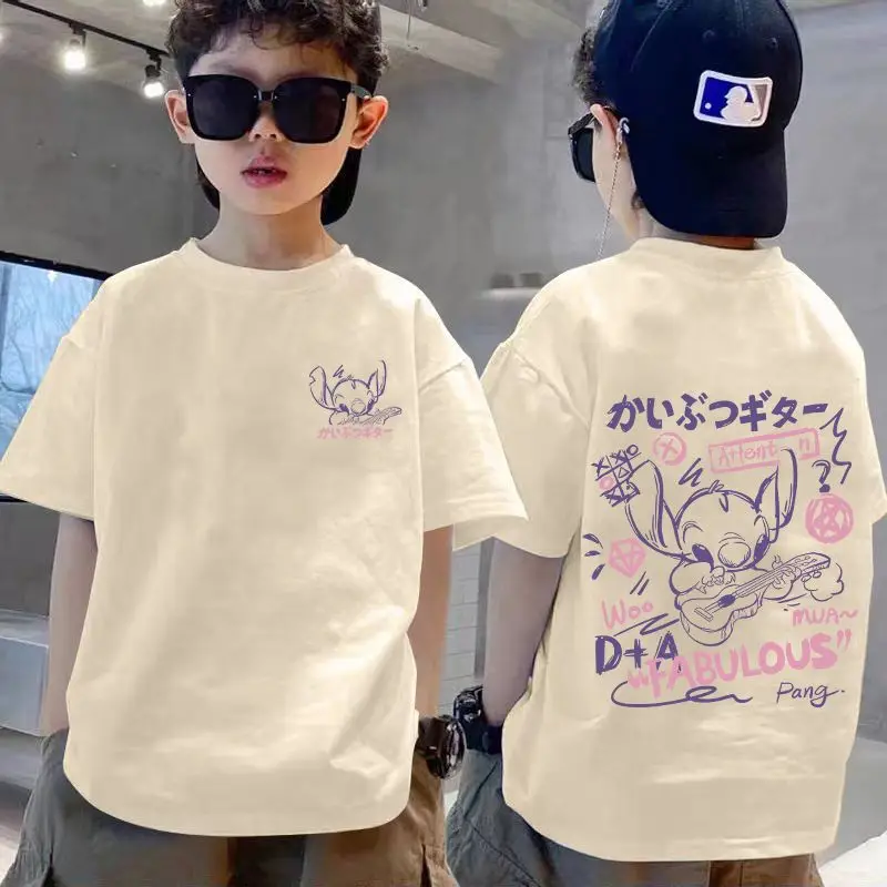 100% Cotton Boys T-shirt Medium Large Summer 2025 - Image 4