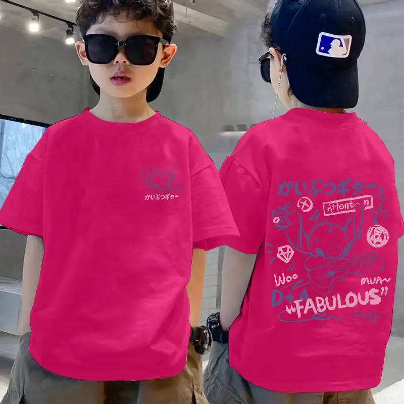 100% Cotton Boys T-shirt Medium Large Summer 2025 - Image 6