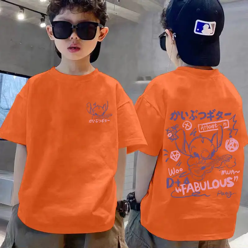 100% Cotton Boys T-shirt Medium Large Summer 2025 - Image 8