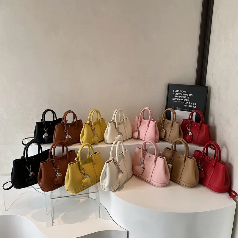 Women Yellow Korean Retro Bucket Bag 2025 Spring New Fashion - Image 24