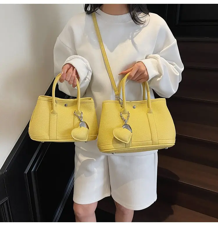 Women Yellow Korean Retro Bucket Bag 2025 Spring New Fashion — feature 39