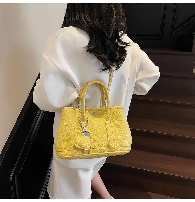 Women Yellow Korean Retro Bucket Bag 2025 Spring New Fashion — feature 40