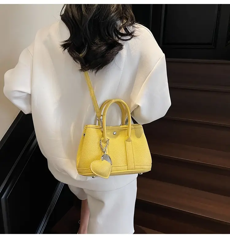 Women Yellow Korean Retro Bucket Bag 2025 Spring New Fashion — feature 41