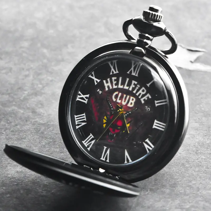 Hellfire Club Pocket Watch with Cross-Border Design - Image 4