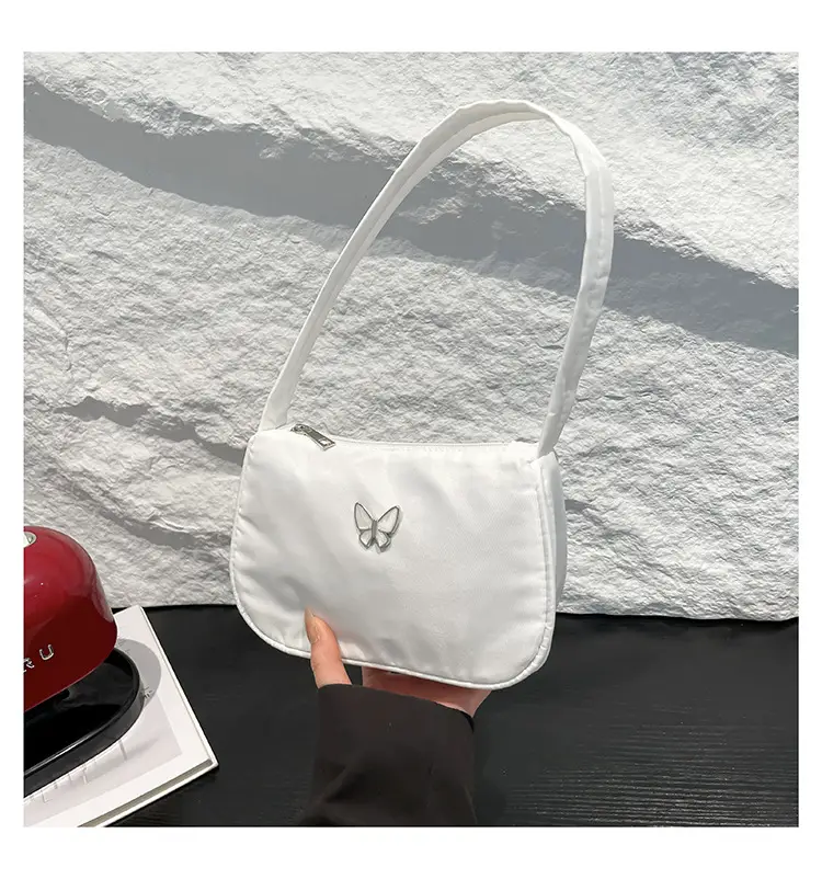 White Butterfly Shoulder Bag for Women Spring New Fashion - Image 2