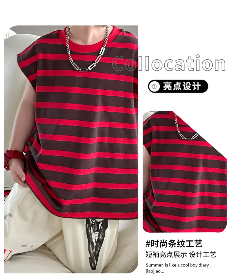 Summer Stripes T-Shirt Vest Sleeveless Vest 2025 Kids — feature 10