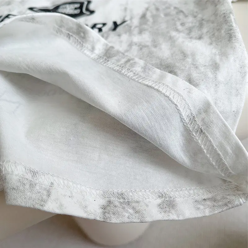 Boys Cotton Printed Shorts Set White Brown — feature 10