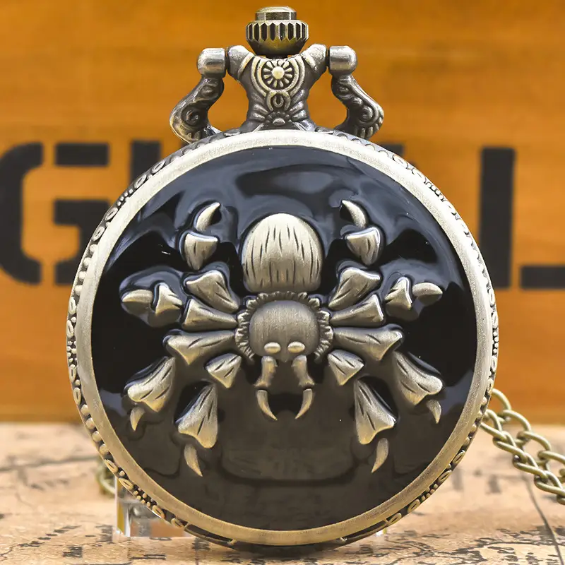 Retro Large Pocket Watch Black Scorpion Design — feature 6