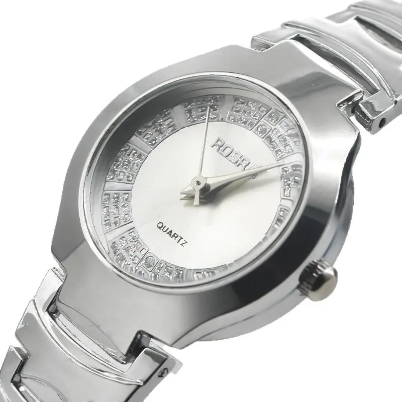 Rosra Men's Steel Band Quartz Watch Round Silver - Image 7