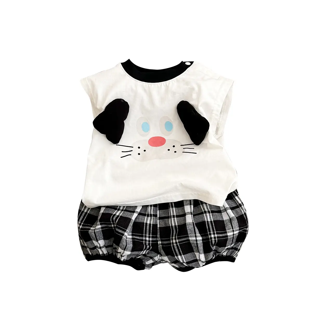 Boys Cartoon T-Shirt Shorts 1-3Yr Sunscreen Set - Image 6