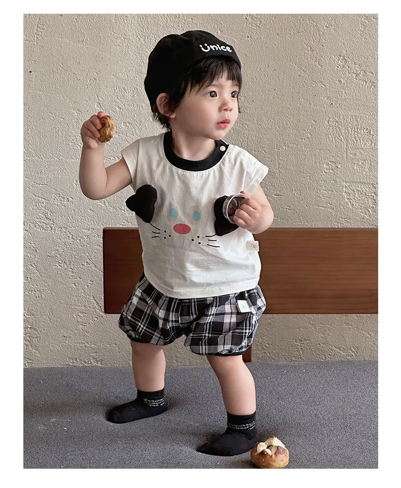 Boys Cartoon T-Shirt Shorts 1-3Yr Sunscreen Set — feature 10