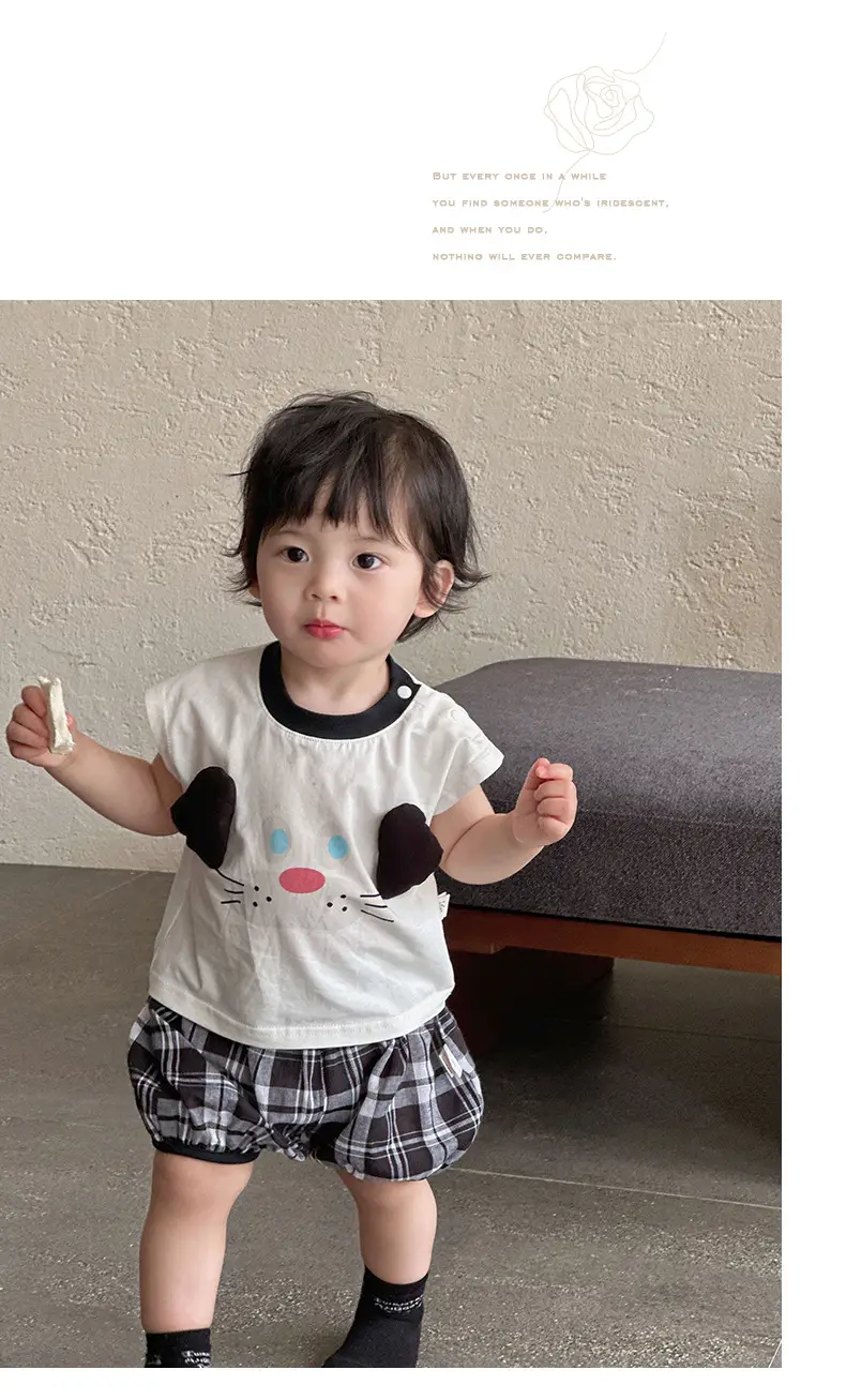 Boys Cartoon T-Shirt Shorts 1-3Yr Sunscreen Set — feature 15