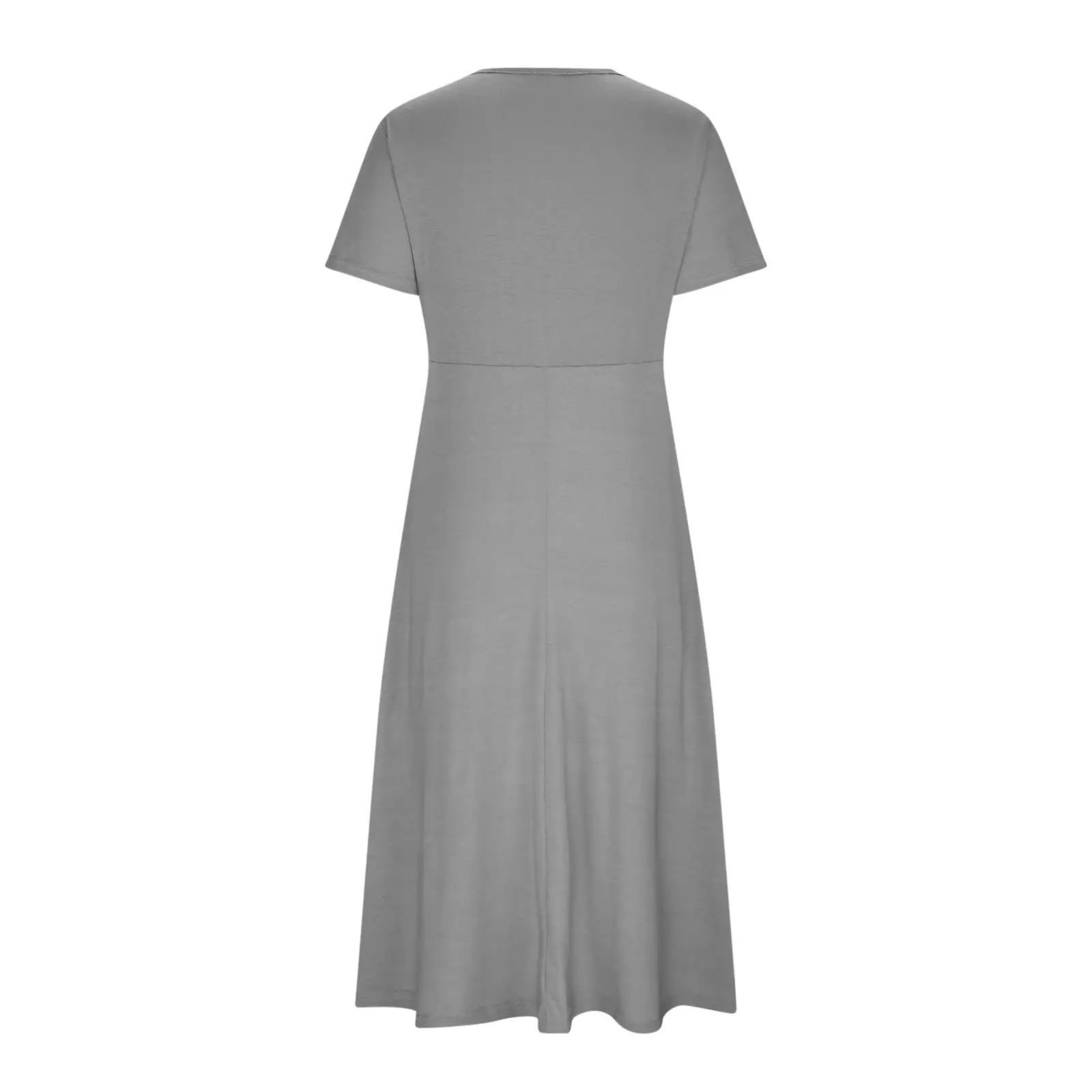 2025 Short Sleeve V-Neck Dress Pink — feature 13