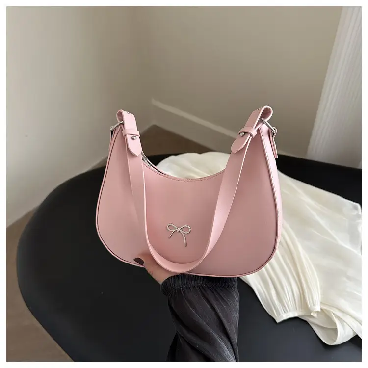Pink One-Shoulder Crossbody Bag for Women - Image 3