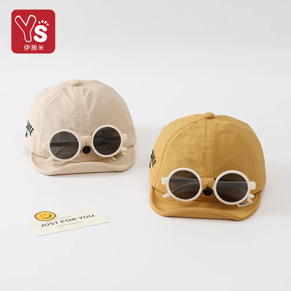 Black Detachable Sunglasses Cap for Boys Girls - Image 7