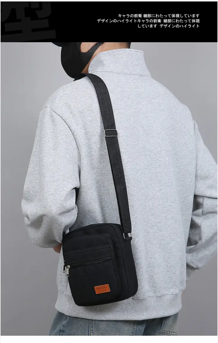 Multi-layer Canvas Business Bag for Women Men Brown — feature 9