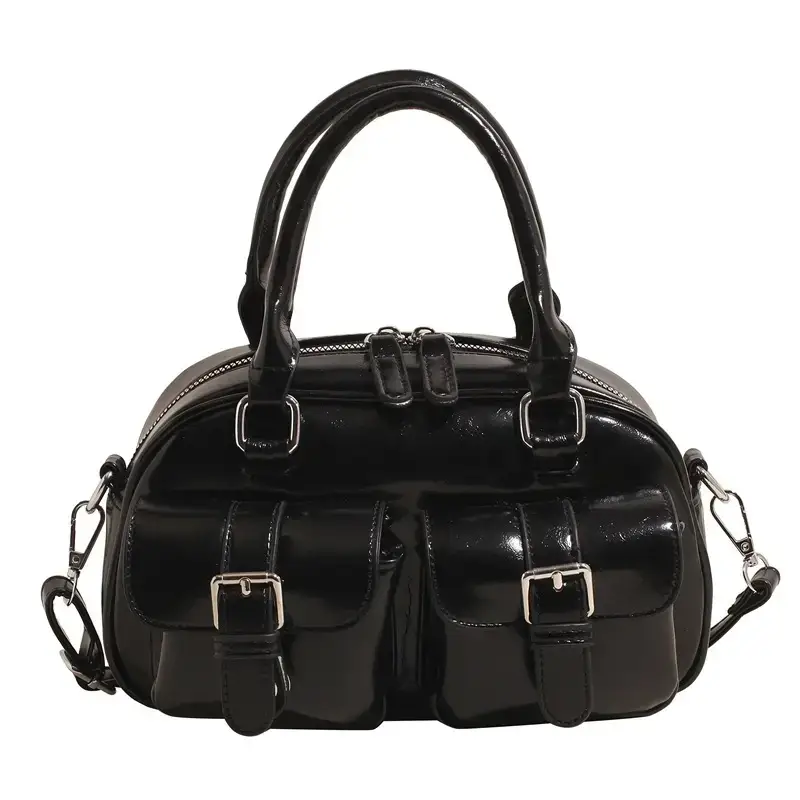 Pink Hand-Carry Multi-Pocket Travel Bag for Women - Image 4