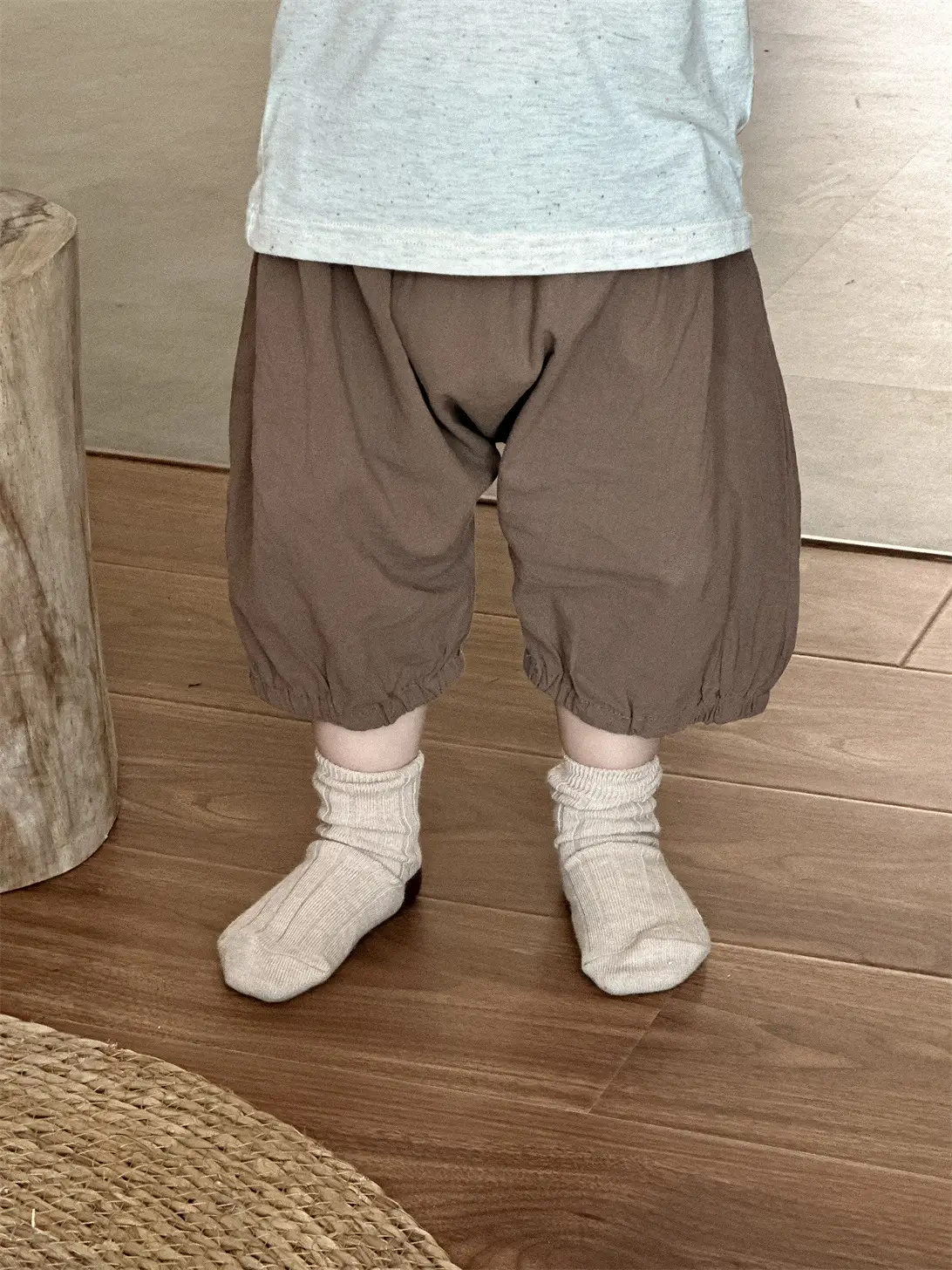 Kids Brown T-Shirt & Striped Shorts Set 2026 - Image 6