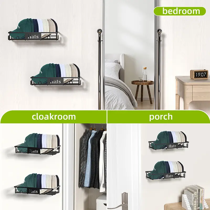 Cross-border Punch-free Hat Rack for Home Storage - Image 5