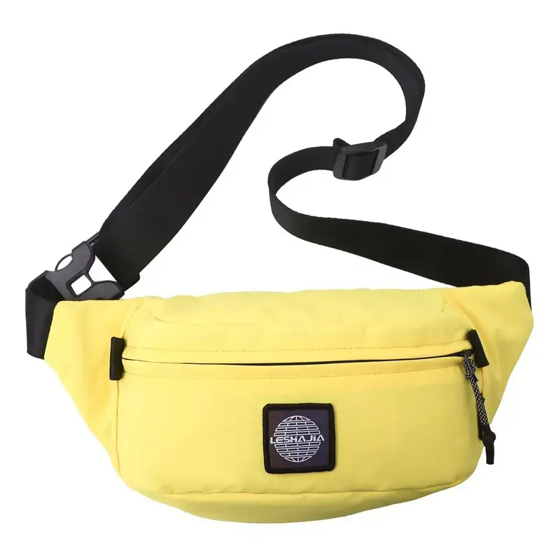 Men's Yellow Crossbody Phone Bag with Adjustable Strap - Image 5