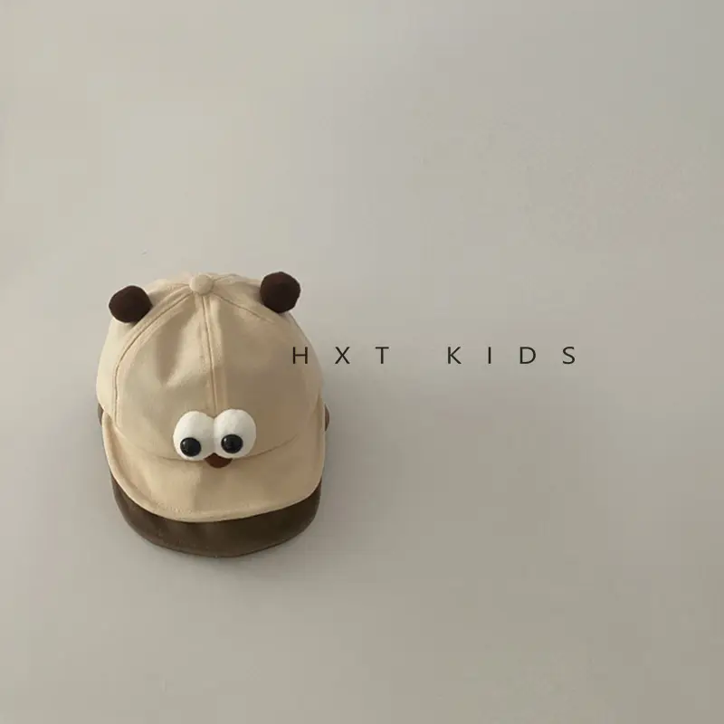 Baby Soft Beanie Cap with Big Eyes Sunshade Hat - Image 9
