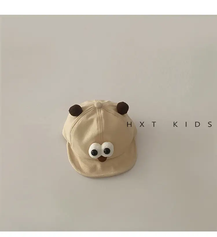 Baby Soft Beanie Cap with Big Eyes Sunshade Hat — feature 5