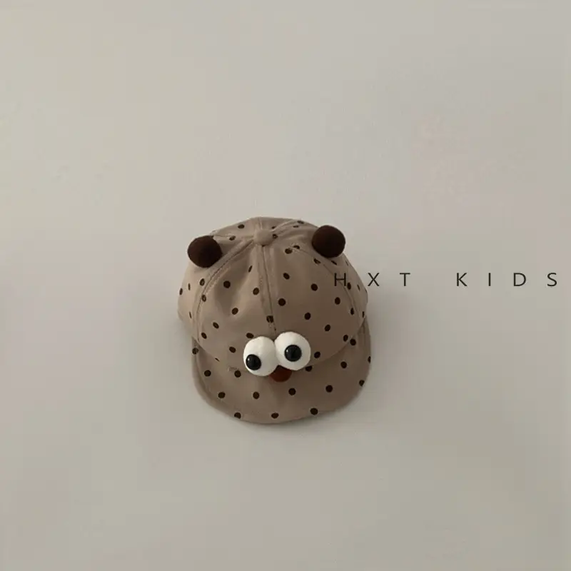 Baby Soft Beanie Cap with Big Eyes Sunshade Hat - Image 4