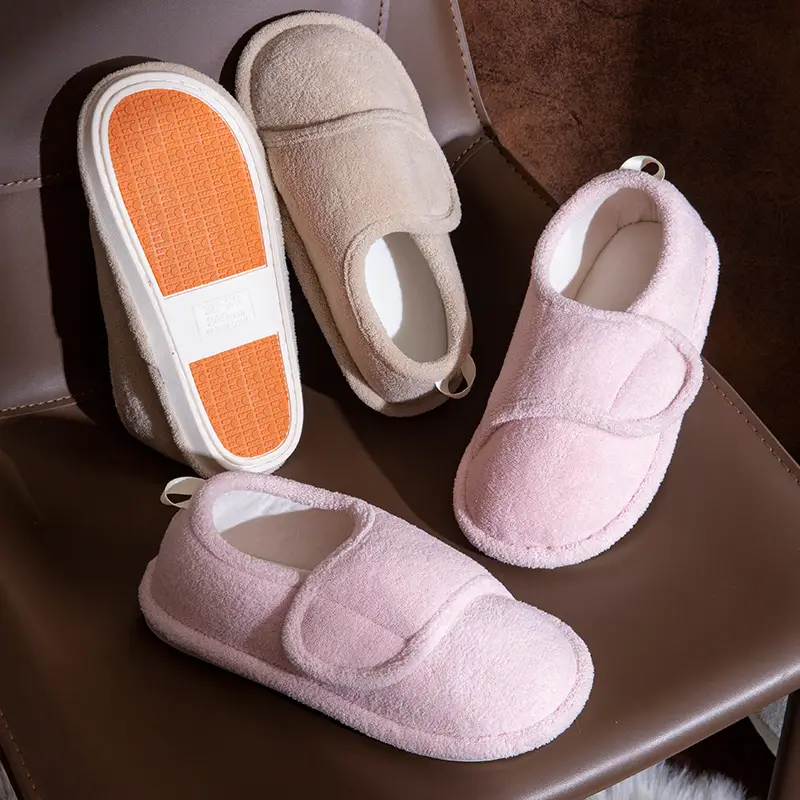 Pink Plush Maternity Slippers 2025 Winter Soft Non-Slip - Image 6