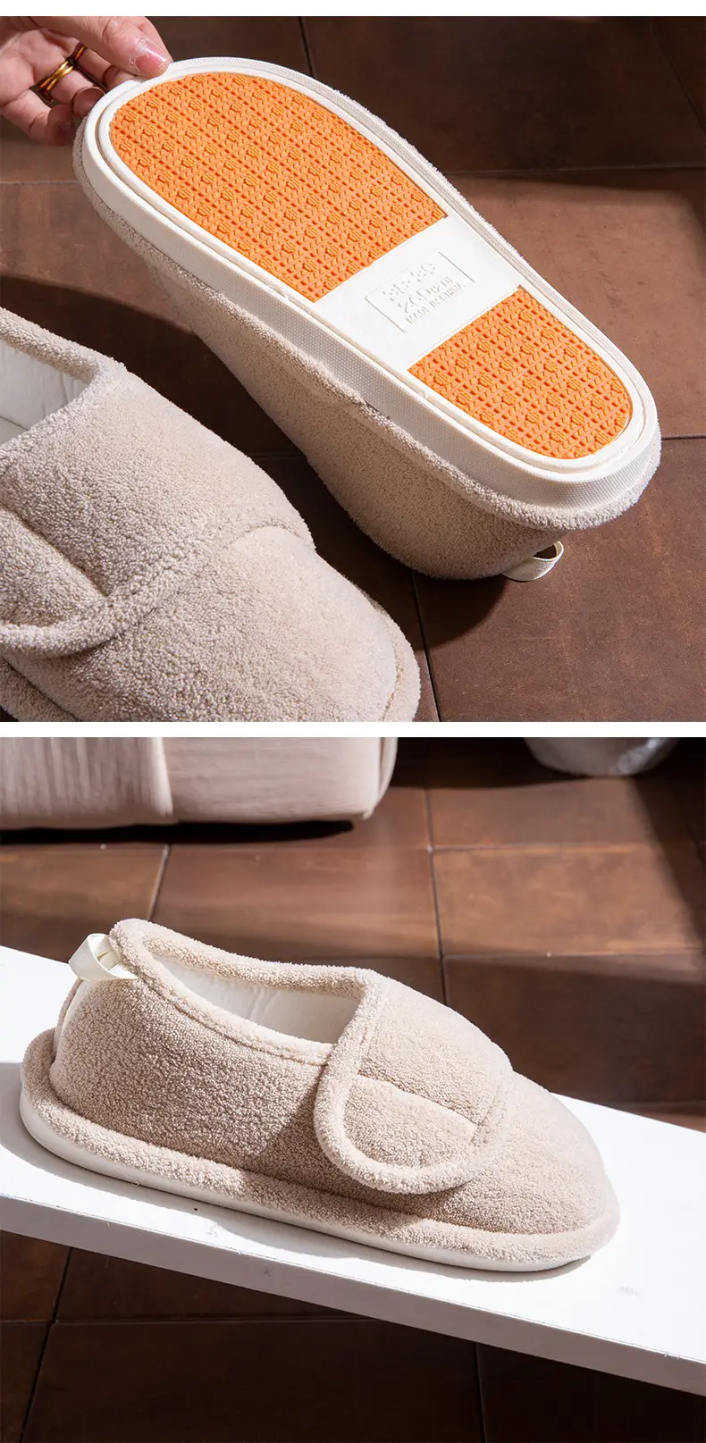 Pink Plush Maternity Slippers 2025 Winter Soft Non-Slip — feature 10
