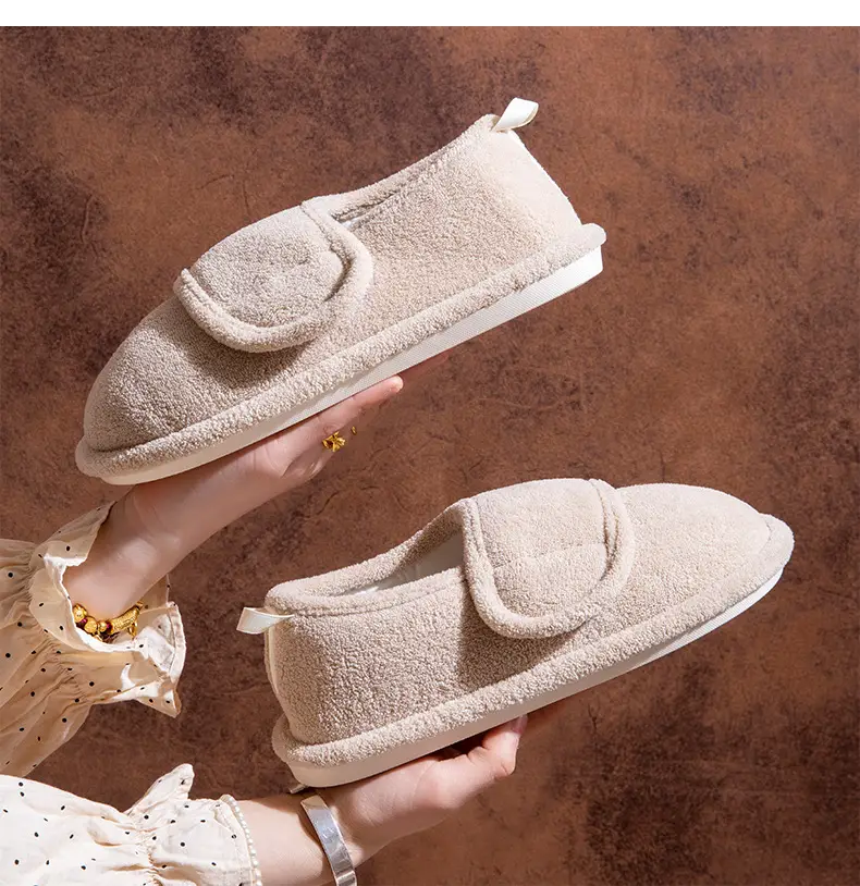 Pink Plush Maternity Slippers 2025 Winter Soft Non-Slip — feature 11