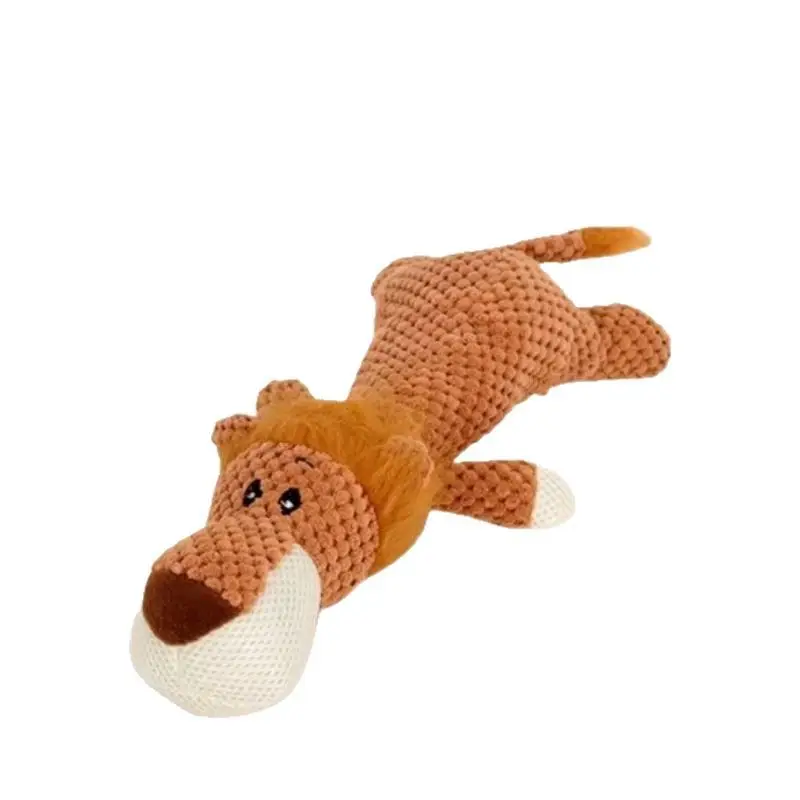 Cross-Border Pet Toys, Plush Material, Realistic Animal Shapes, Interactive Sound-Making Toys for Dogs, Bite-Resistant Toys