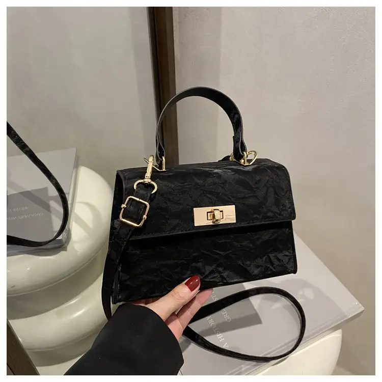 2025 Spring Light Blue Shoulder Crossbody Bag with Lock — feature 24