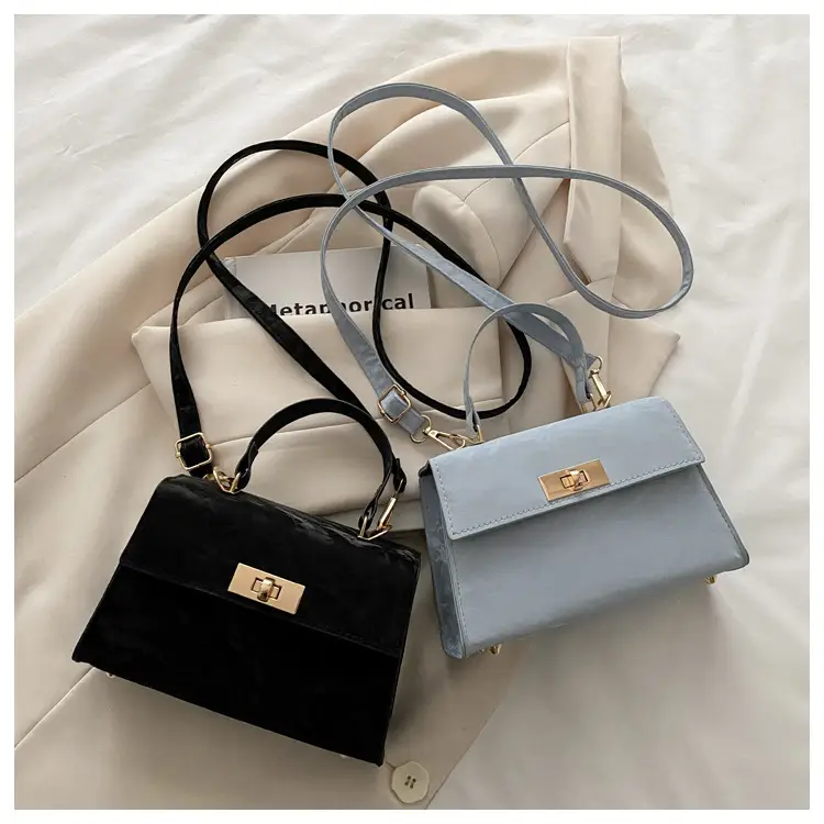 2025 Spring Light Blue Shoulder Crossbody Bag with Lock — feature 27