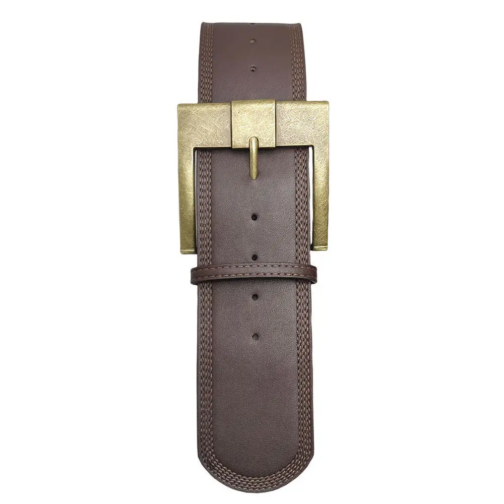 2025 Retro Brown Leather Belt for Men - Image 3