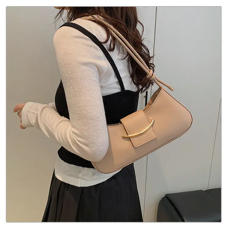Beige Textured Shoulder Crossbody Bag for Women — feature 20