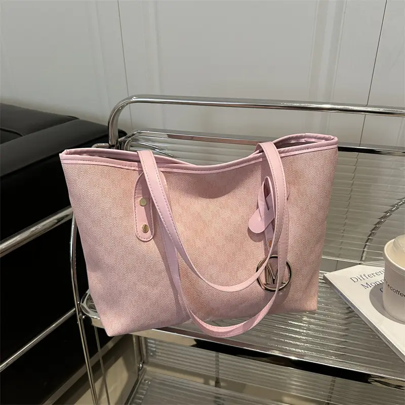 Women Retro Textured Shoulder Bag Large Capacity Tote - Image 8