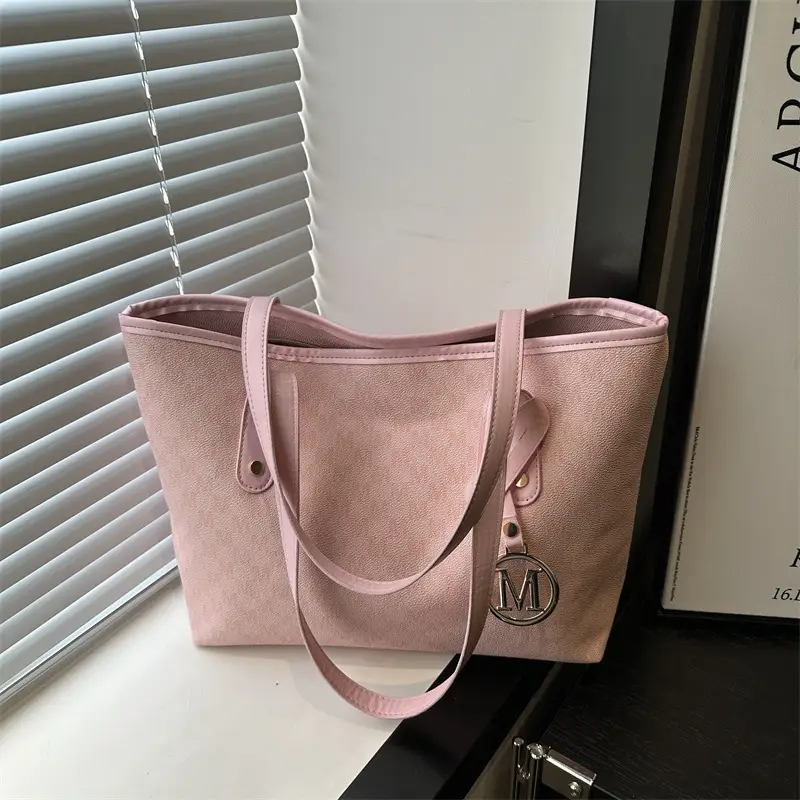 Women Retro Textured Shoulder Bag Large Capacity Tote - Image 2