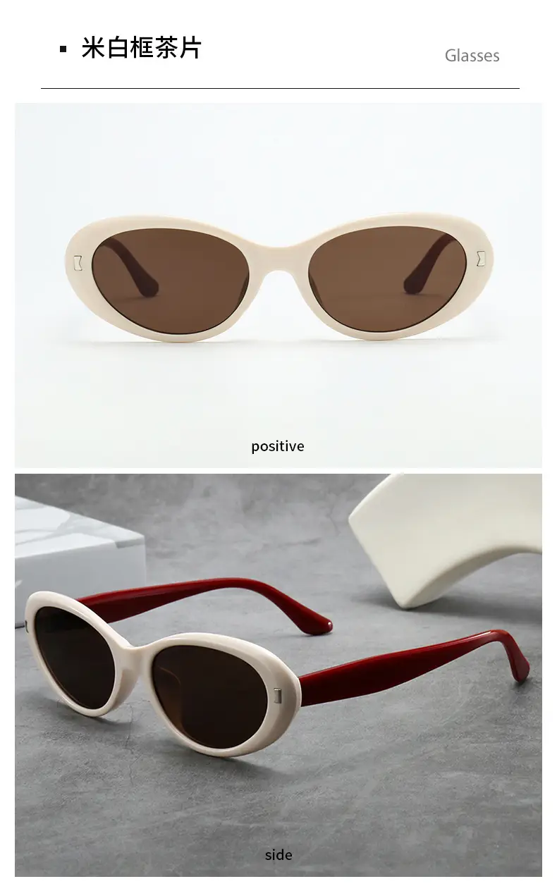 Black Cat Eye Sunglasses for Square Face Slimming β feature 14