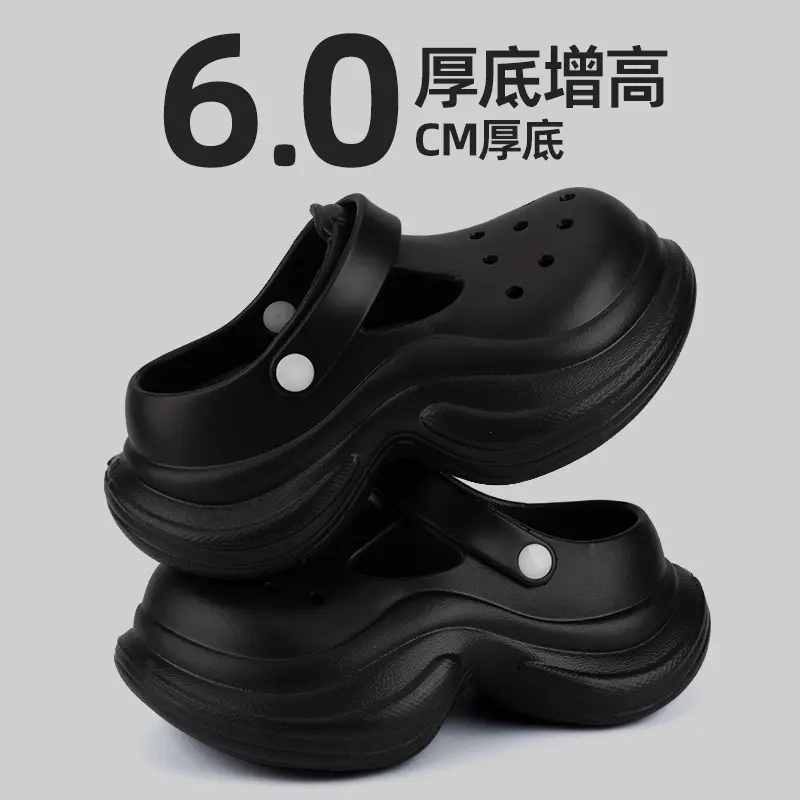 2025 New Style Cave Shoes Women's Thick Sole Outwear EVA Non-slip Soft Sole Fashionable All-match Beach Sandals — feature 3